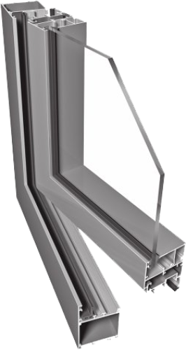Okna aluminiowe ponzio pe50