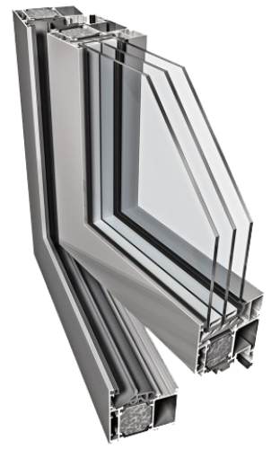 Aluminium-Fenster ponzio pe68